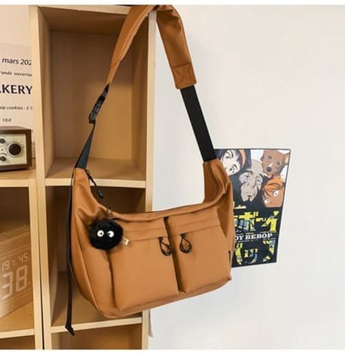 Women's shoulder bag Korean style large capacity messenger bag workwear canvas bag