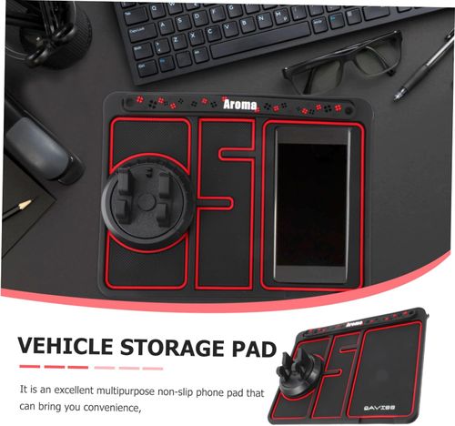 Car Mat Non-Slip Phone Pad Car Phone Holder Car Cellphone Holder Grip Mat Phone Car Holder Mobile Holder Non Slip Phone Pad for Car Mounting Pad PVC Dashboard to Rotate