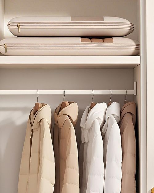 2025 Space Saving Hanging Garment Bag with Self Compression Zipper
