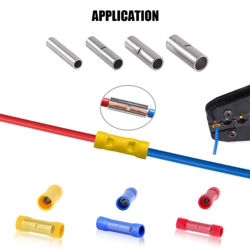 150 Pcs Non Insulated Butt Connectors