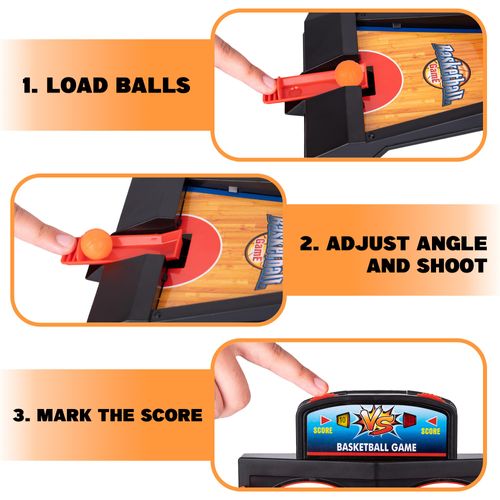ArtCreativity Mini Basketball Games, Basketball Toys, Tabletop Game for Kids and Adults, Desk Games for Office, Best Basketball Gifts Idea for Boys, Girls, and Adults