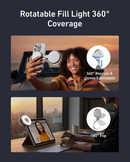 3 in 1 Mobile phone magnetic beauty selfie light