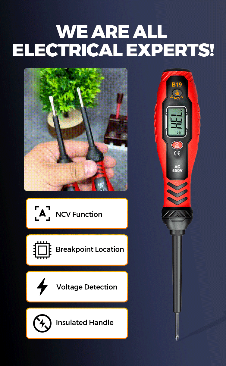 Heavy Duty 5-90V Digital LED Circuit Tester