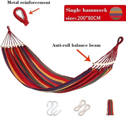 New Outdoor Camping Hanging Folding Knit Hammock Hammock Bed Outdoor