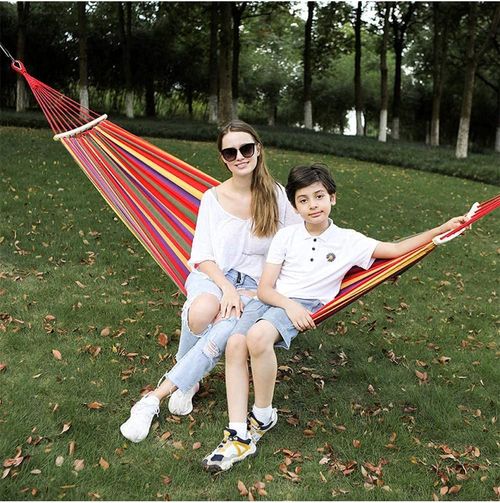 New Outdoor Camping Hanging Folding Knit Hammock Hammock Bed Outdoor