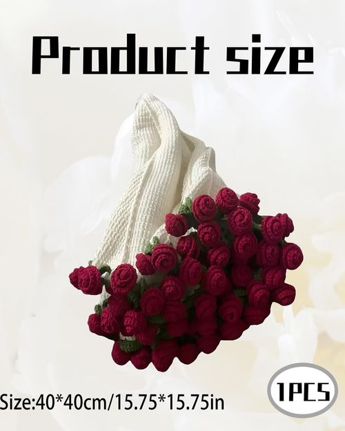 DIY Flower Bouquet Blanket, Rose Blanket Crochet Kit, DIY Crochet Flower Blanket