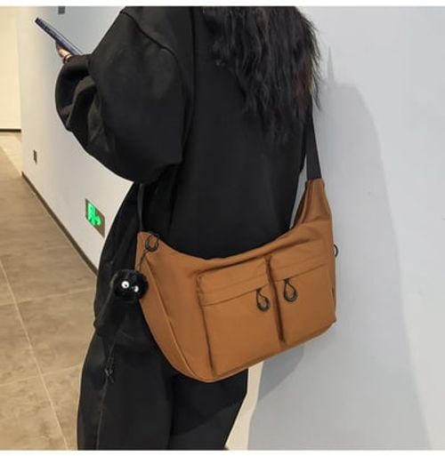 Women's shoulder bag Korean style large capacity messenger bag workwear canvas bag