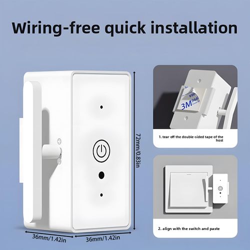 Intelligent Remote Control Switch, Wireless On Off Power Switchs, Wireless Remote Light Switch for Lamp, Light