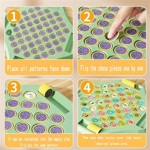 ⏰Flip-Match Board Game for Kids – DIY Flip Chess Board for Kids