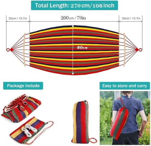 New Outdoor Camping Hanging Folding Knit Hammock Hammock Bed Outdoor