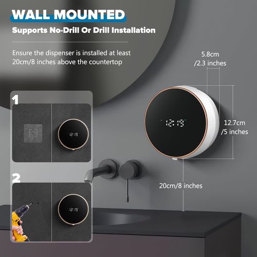 Wall Mounted - Circular Foam Dispenser