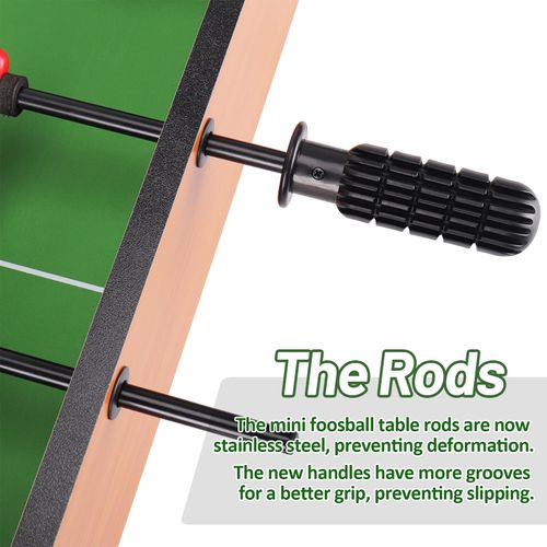 Mainstreet Classics 20-Inch Table Top Foosball Soccer Game, Brown