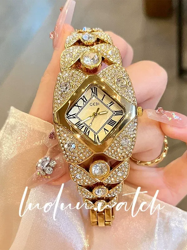 Diamond Aura Gold Watch