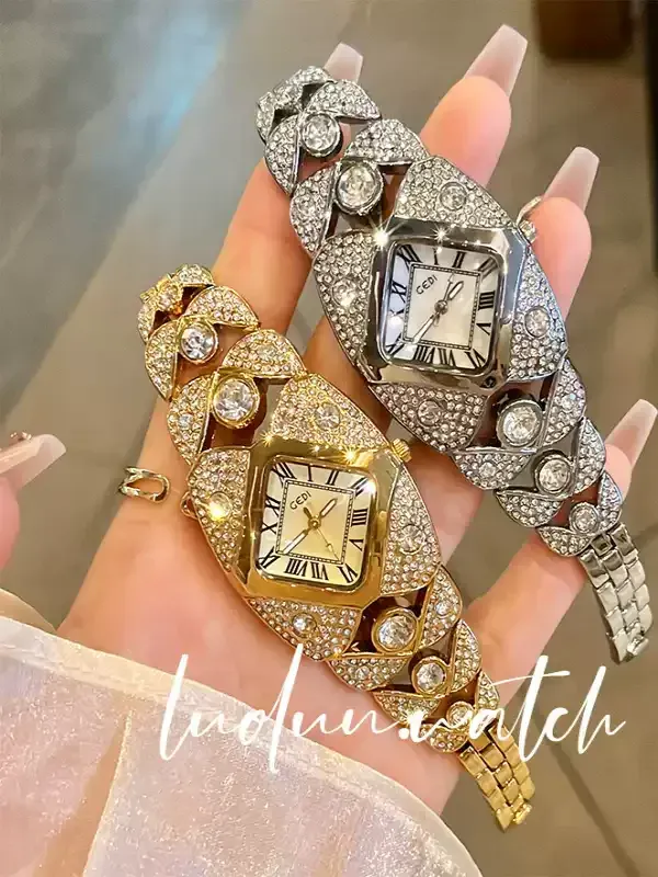 Diamond Aura Gold Watch