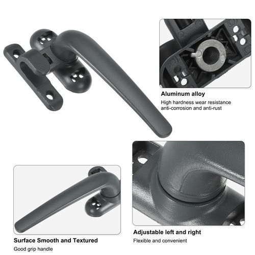 PATIKIL Aluminum Alloy Window HandleBlack (Right Hand)