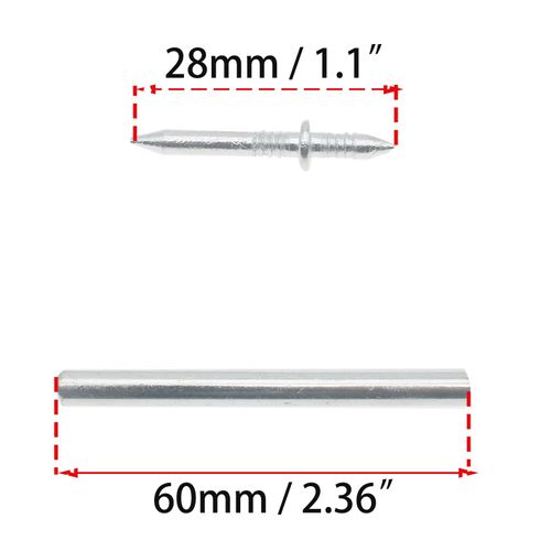 100PCS Double-Head Skirting Thread Seamless Nail