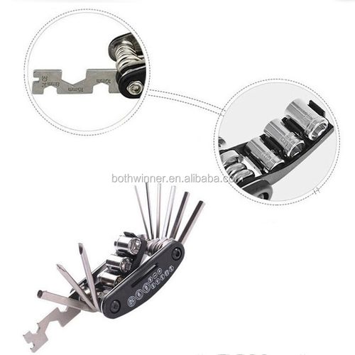 16-in-1 multi-purpose repair tools, bicycle screwdriver, wrench, nut and bicycle tyre repair