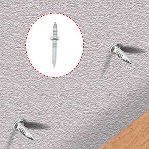 100PCS Double-Head Skirting Thread Seamless Nail