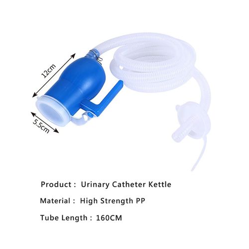 Male Urinal Bottle 68 OZ Portable Urinals for Men Hose with Lid