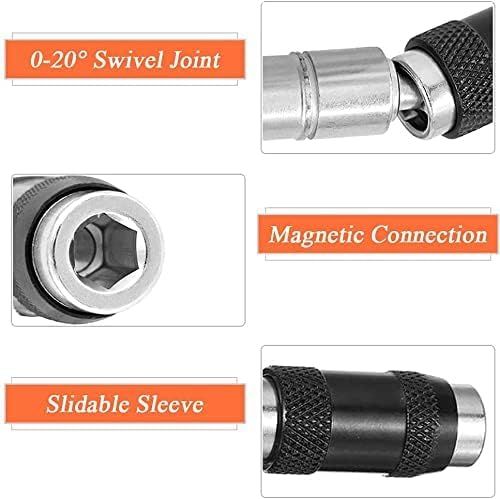 Magnetic swiveling bit tip holder