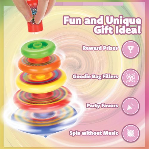 IPIDIPI TOYS Spineez Stacking Spinning Tops for Kids