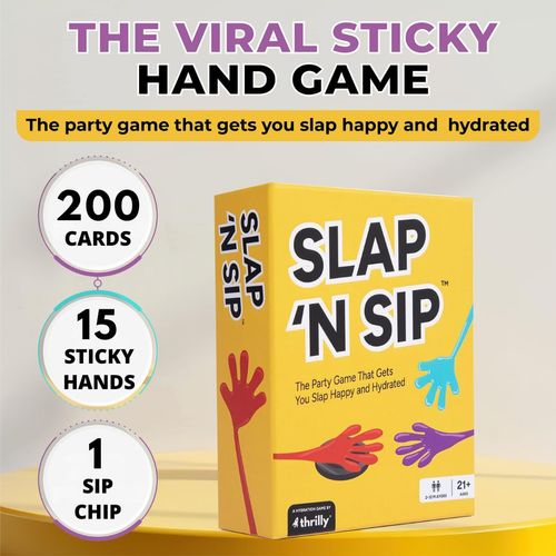 Hilarious Drinking Game with Sticky Hands