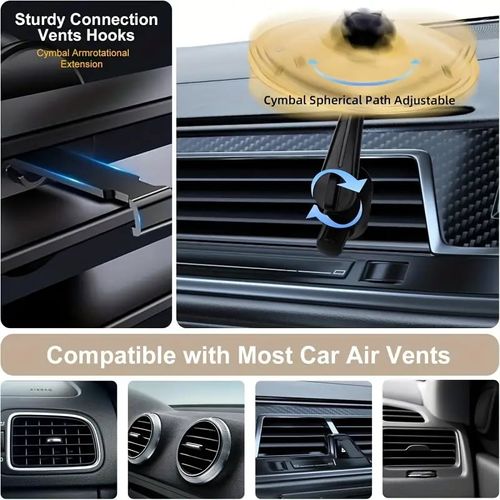 🎁Mini Cymbal Car Air Vent Ornament – Unique Swinging Dashboard Decoration