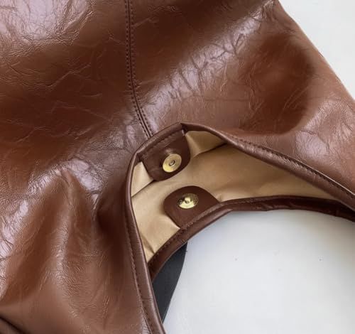 Women's Large Handbags Hobo Bag | Soft Faux Leather Slouchy Shoulder Bag & Daily Use Tote Purse For Office, Collage