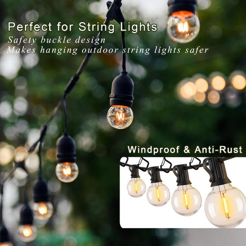 12 PCS Q-Hanger Hooks for String Lights