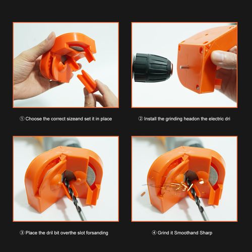 Drill Bit Sharpener Tool with Grinding Wheels