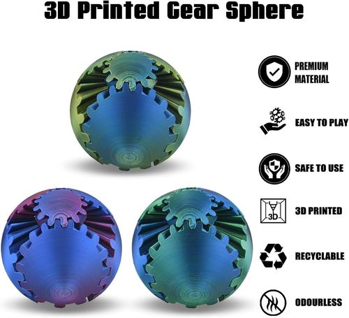 GearSphere - The Steampunk Whirling Wonder Fidget (Gear Ball)