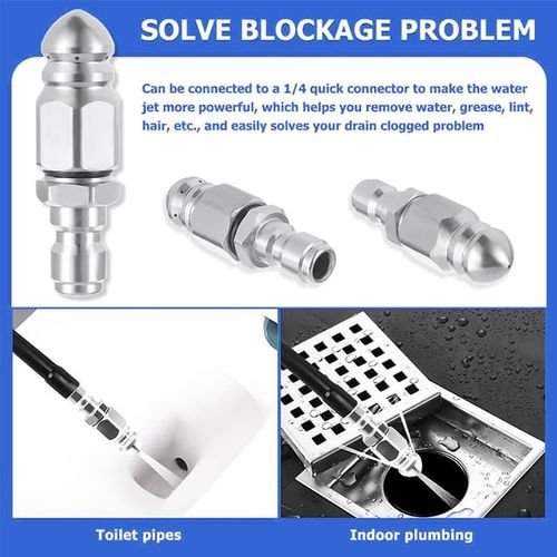 🌀1 4 Quick Connect Stainless Nozzle Set