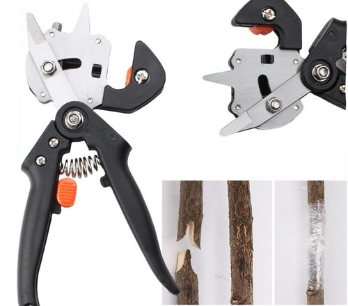2 in 1 Grafting Tool Pruner Kit Gardening Pruning Tool for Fruit Tree Grafting Branch Trimming Cutting