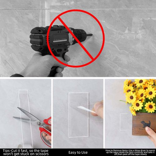 2 Pack Heavy Duty Double Sided Mounting Tape