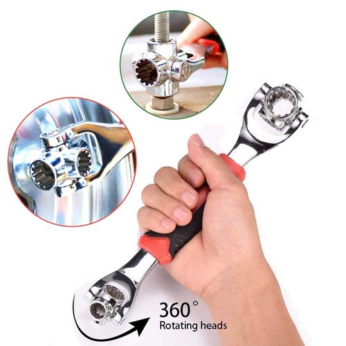Universal Wrench 52 in 1 Socket Wrench Tool with Multifunction 360 Degree Rotating Head, Spanner Tool for Home and Car Repair