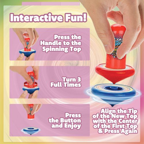 IPIDIPI TOYS Spineez Stacking Spinning Tops for Kids