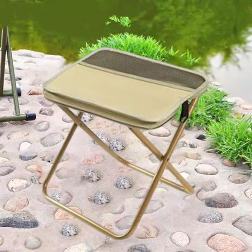 Camping Foldable Stool Easy to Carry Premium Multifunctional Portable Bag Stool Oxford Cloth for Fishing Travel Garden Hiking