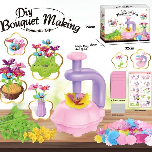 🔥Fabric Flower Bouquet Craft Kit – DIY Arts & Crafts for Kids Ages 4-16, Creative Toy Gift