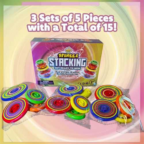 IPIDIPI TOYS Spineez Stacking Spinning Tops for Kids