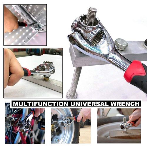 Universal Wrench 52 in 1 Socket Wrench Tool with Multifunction 360 Degree Rotating Head, Spanner Tool for Home and Car Repair