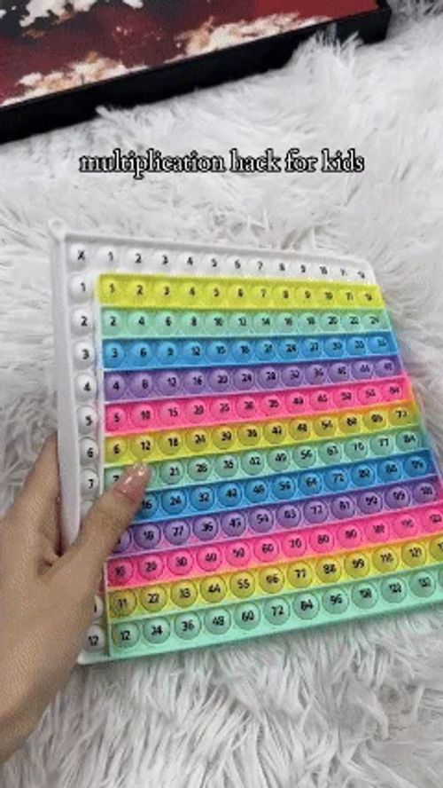🎯12x12 Multiplication Table Board Game – Portable Math Practice and Learning Toy for Kids