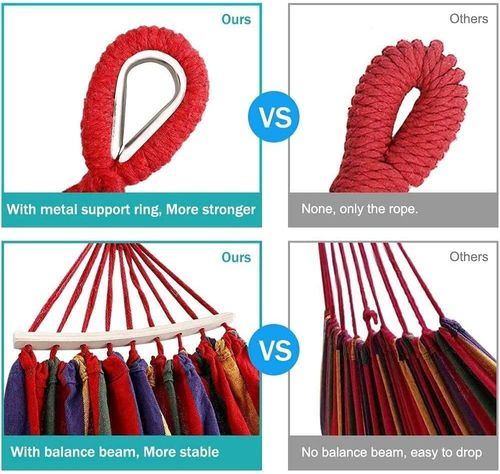 New Outdoor Camping Hanging Folding Knit Hammock Hammock Bed Outdoor