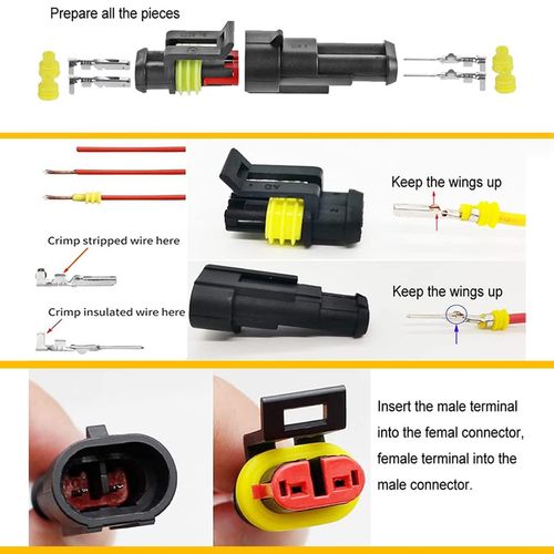 352pcs Waterproof Car Electrical Connector Terminals Automotive Electrical Wire Connector Plug