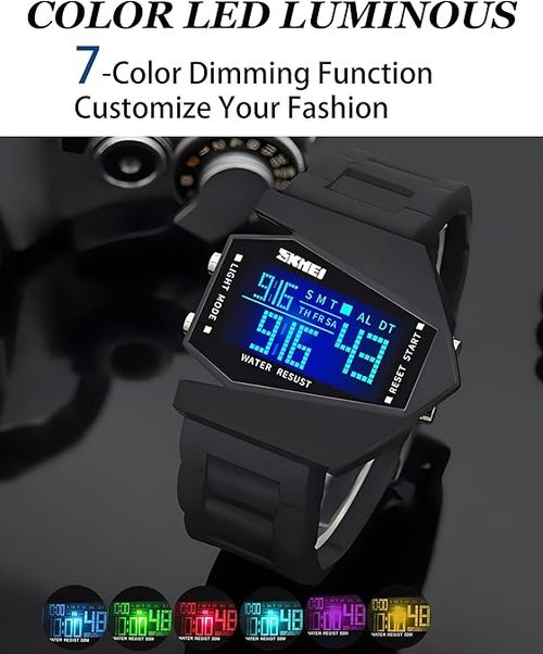 🔥Last Day 49% Multifunctional Men Woman Digital Watch Sports Alarm Watch Fighter Jet Airplane