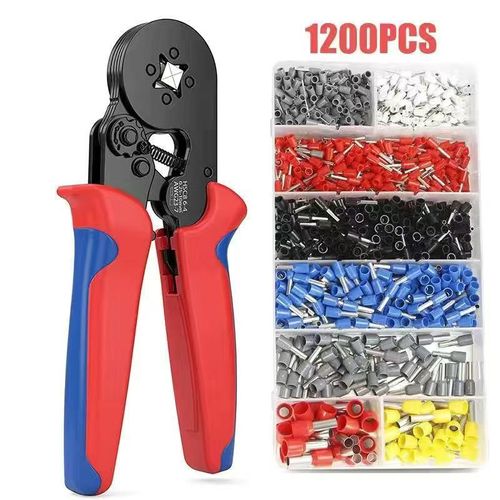 Ratchet Tubular Terminal Wire Crimpers Set（1200pcs