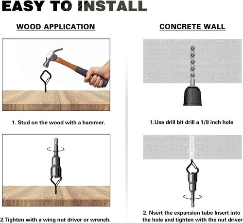 12 PCS Q-Hanger Hooks for String Lights