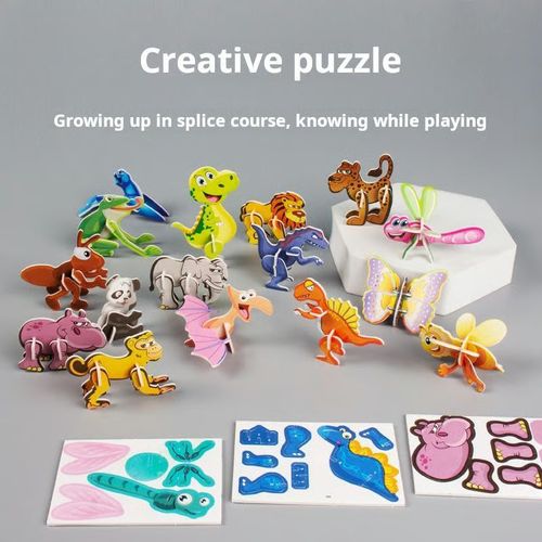3D Animal Puzzle Set for Kids