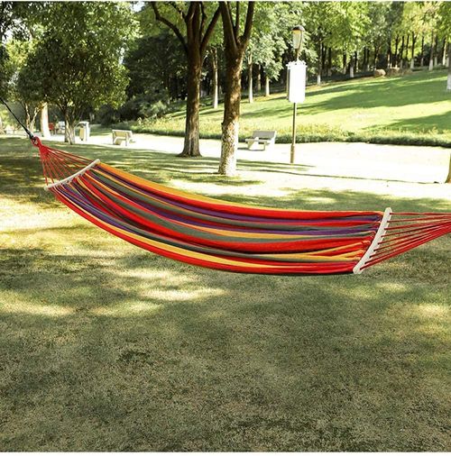 New Outdoor Camping Hanging Folding Knit Hammock Hammock Bed Outdoor