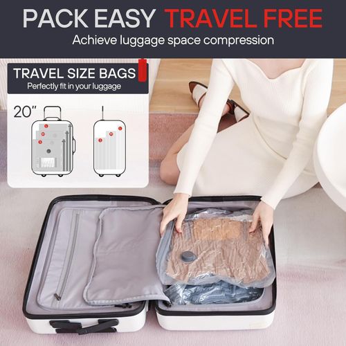 🚀 6-Pack Vacuum Storage Bags +hand Pump – The Ultimate Space Saving Tip! 🚀