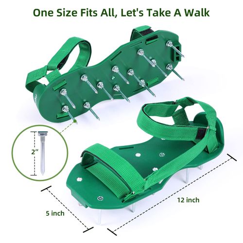 Ohuhu Lawn Aerator Shoes with Hook & Loop Straps